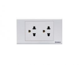 Ổ cấm 3 chấu đôi SINO