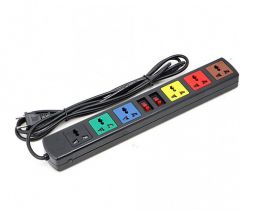 Ổ cắm LiOA 6 lỗ 3 chấu 6D52N dây dài 5m